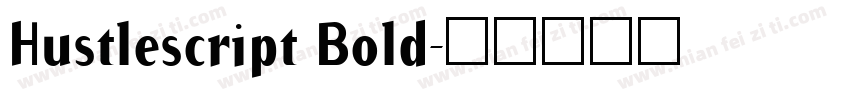 Hustlescript Bold字体转换